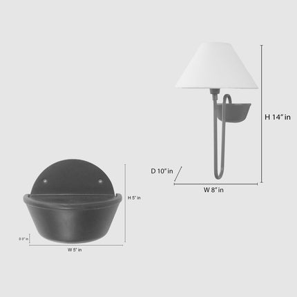 Modern grace wrapped in the heritage of the Brown Antique wall sconce