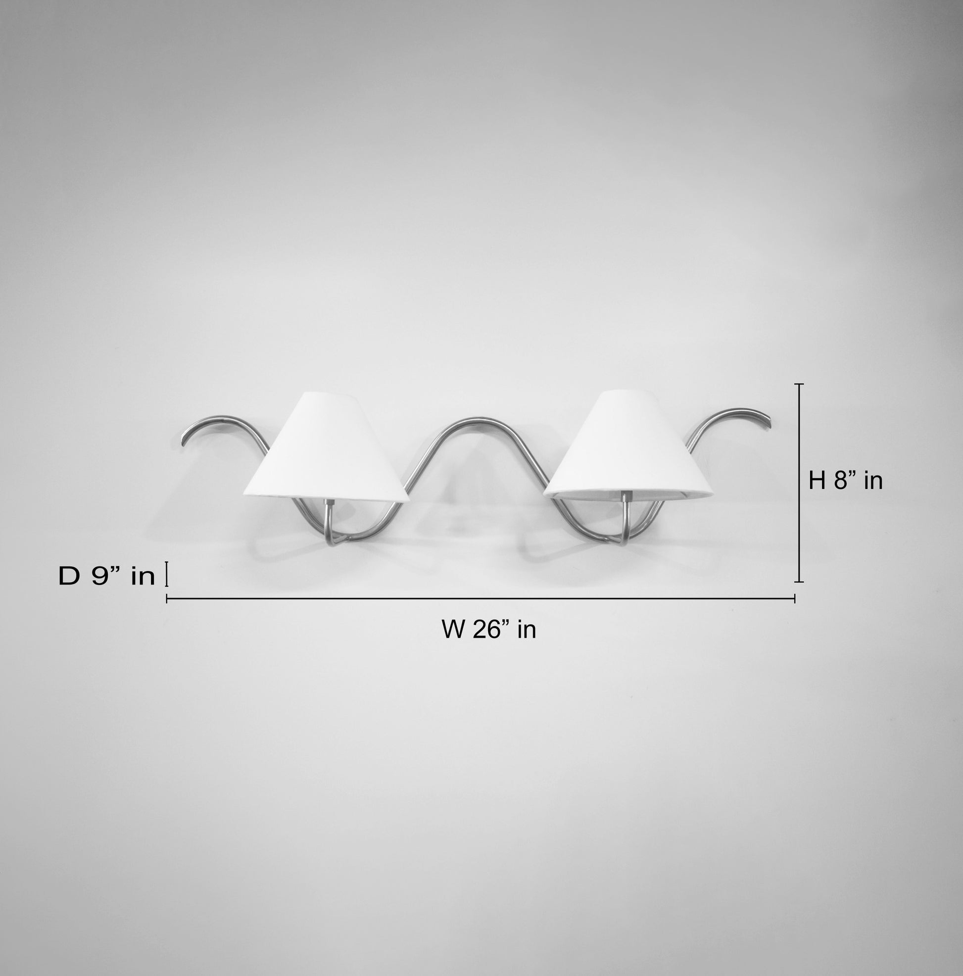 Stylish Black Wall Lamps with Two Light Sources