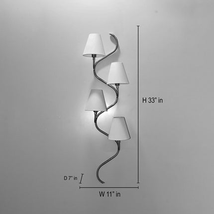 Elevate Your Decor with Golden Four Lamp Vertical Styles