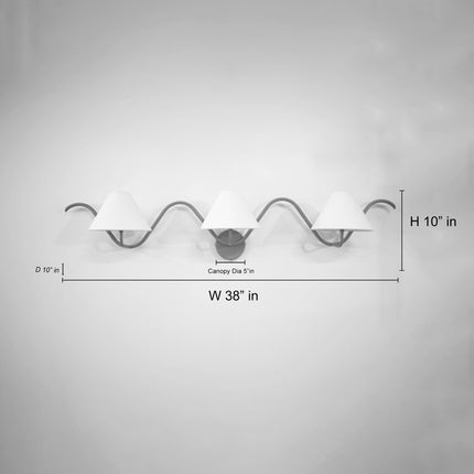 The Allure of Minimalism: Three White Wall Lamps